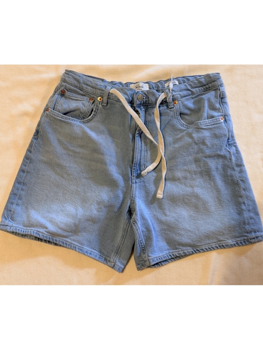 Rails Denim The Dume Wide Leg Shorts Size 31 Light Blue
